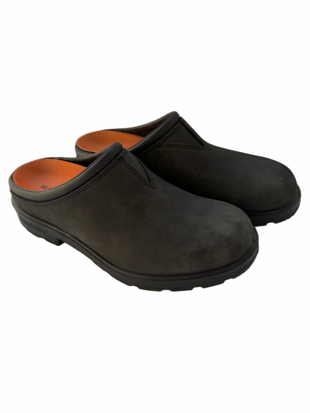 Blundstone Original Clogs Rustic Black Leather 2420 Sz 7.5 SUPERFEET Insole Mens